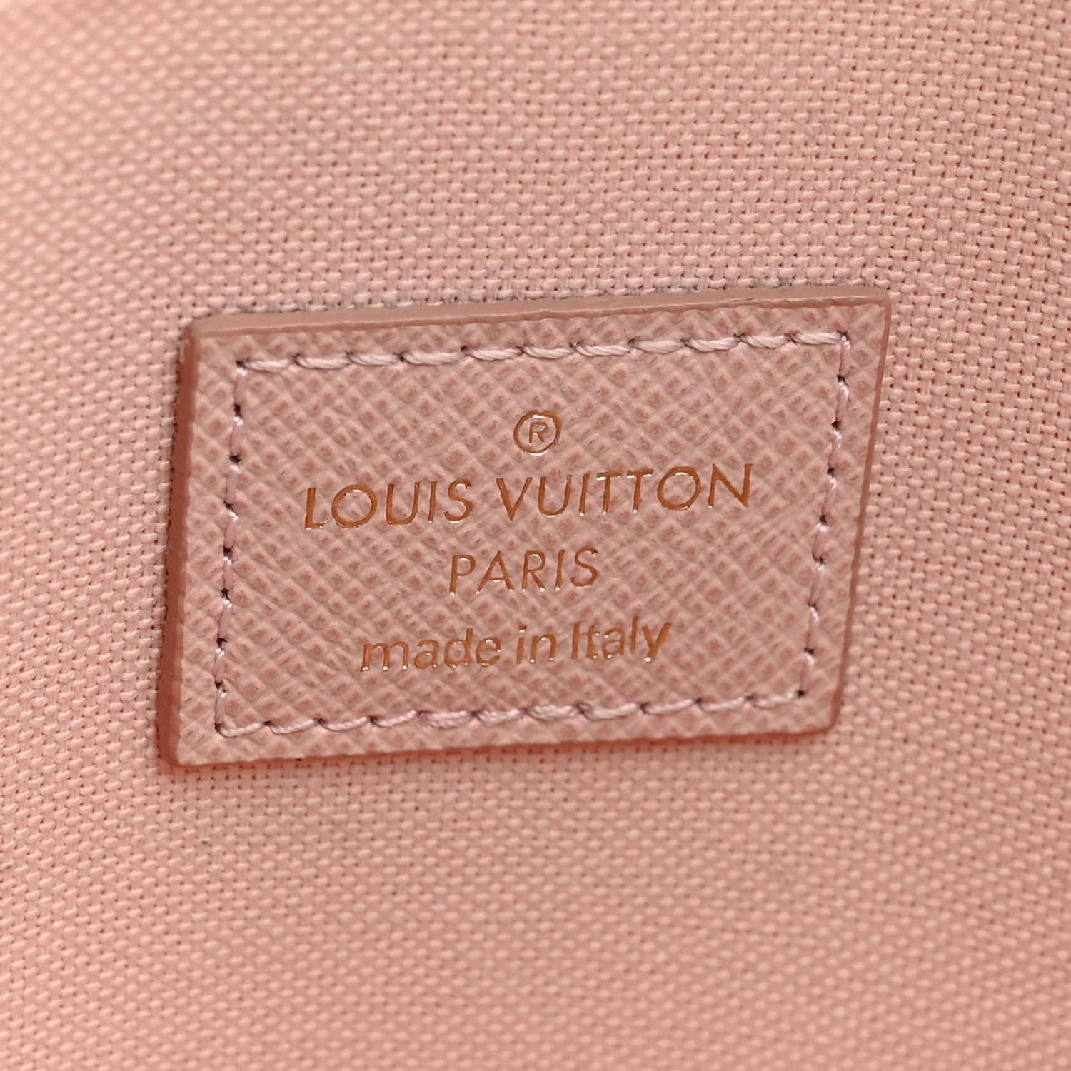 Louis Vuitton Damier Azur Pochette Felicie Chain Wallet Rose Ballerine 7 of 14
