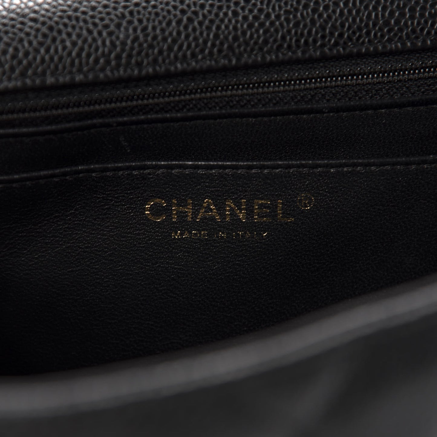 Caviar Quilted Jumbo Single Flap Black