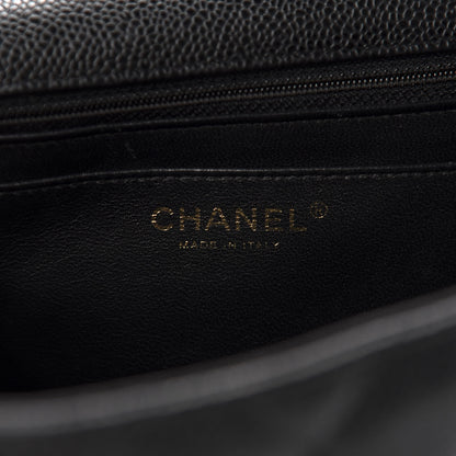 Chanel Caviar Quilted Jumbo Single Flap Black 8 of 10