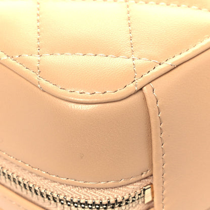 Chanel Lambskin Quilted CC Pearl Crush Camera Case Beige 9 of 10