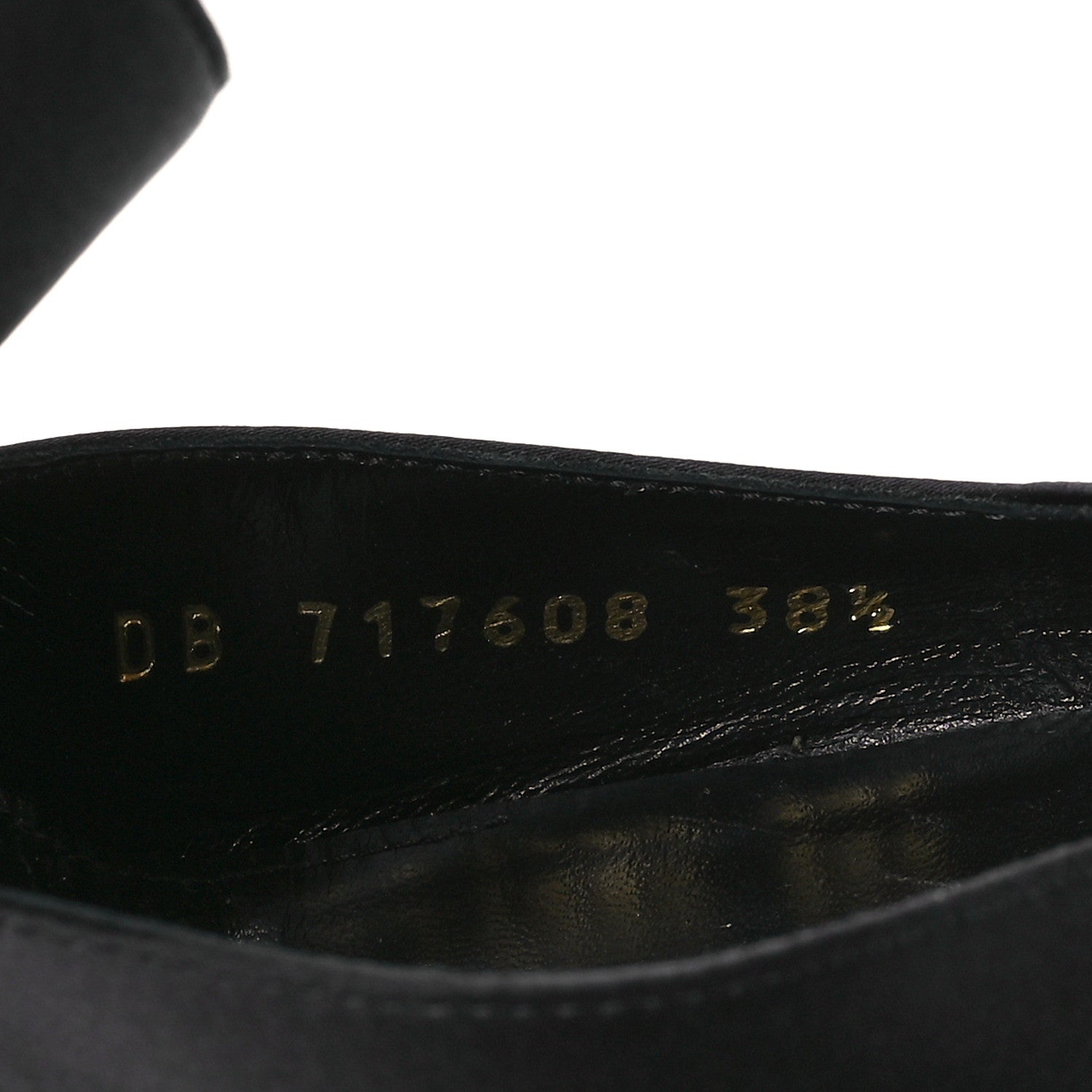 Saint Laurent Crepe Satin Crystal Buckle Claude 110 Slingback Pumps 38.5 Black 8 of 10