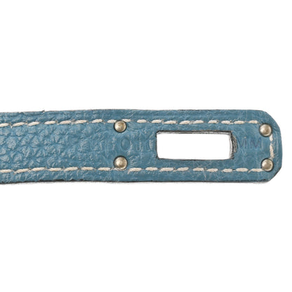 Hermes Togo Birkin 25 Blue Jean 7 of 12