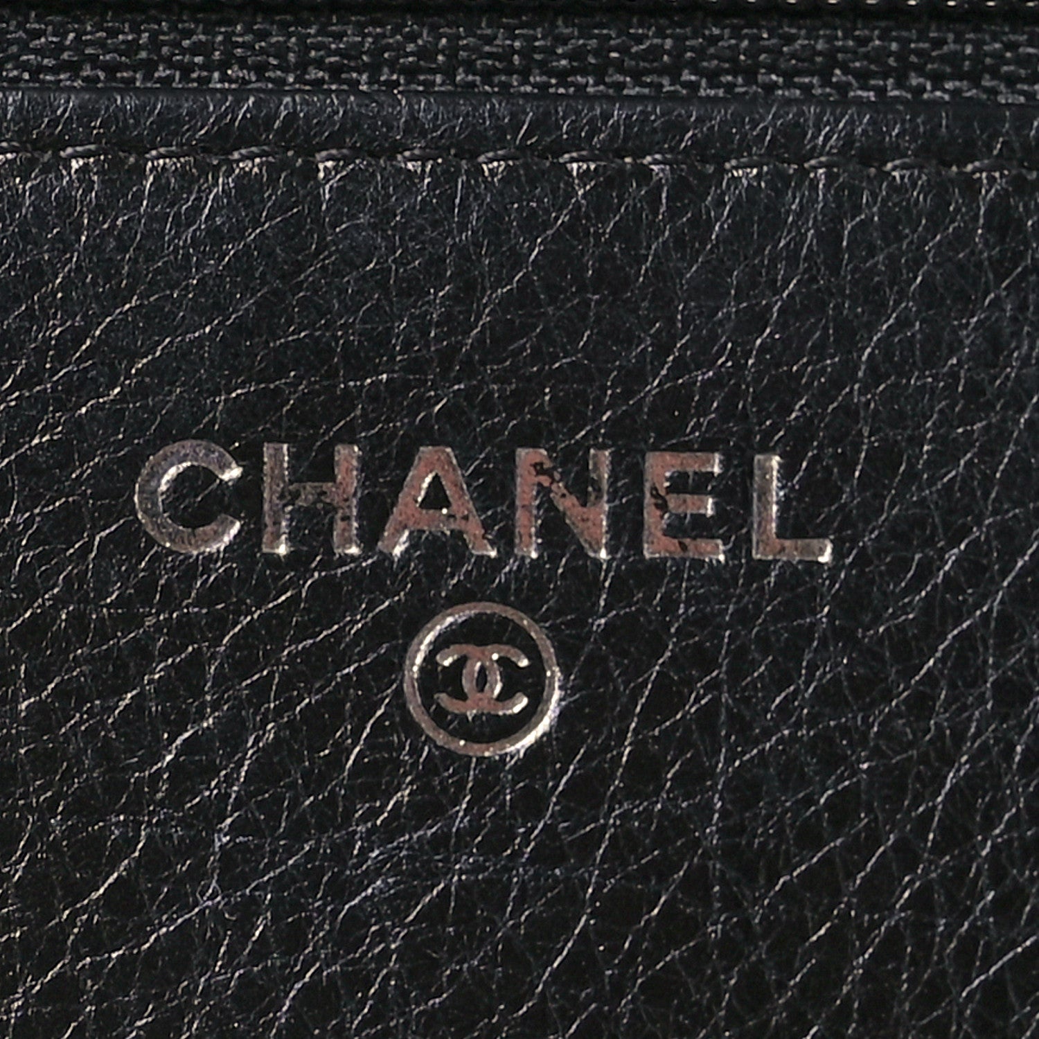 Chanel Metallic Calfskin Quilted Boy Wallet On Chain WOC Navy Blue 6 of 12