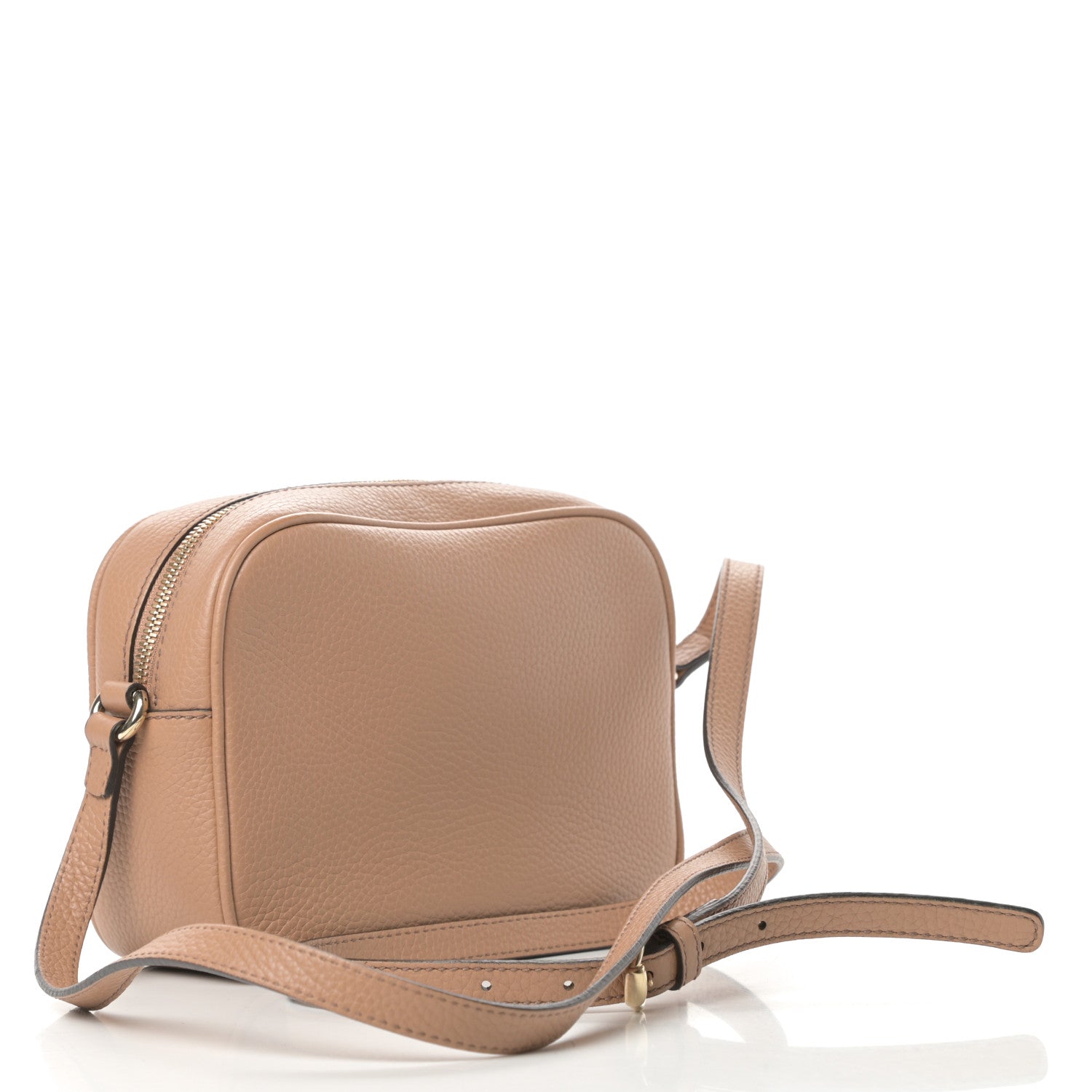 Gucci Pebbled Calfskin Small Soho Disco Bag Rose Beige 3 of 12