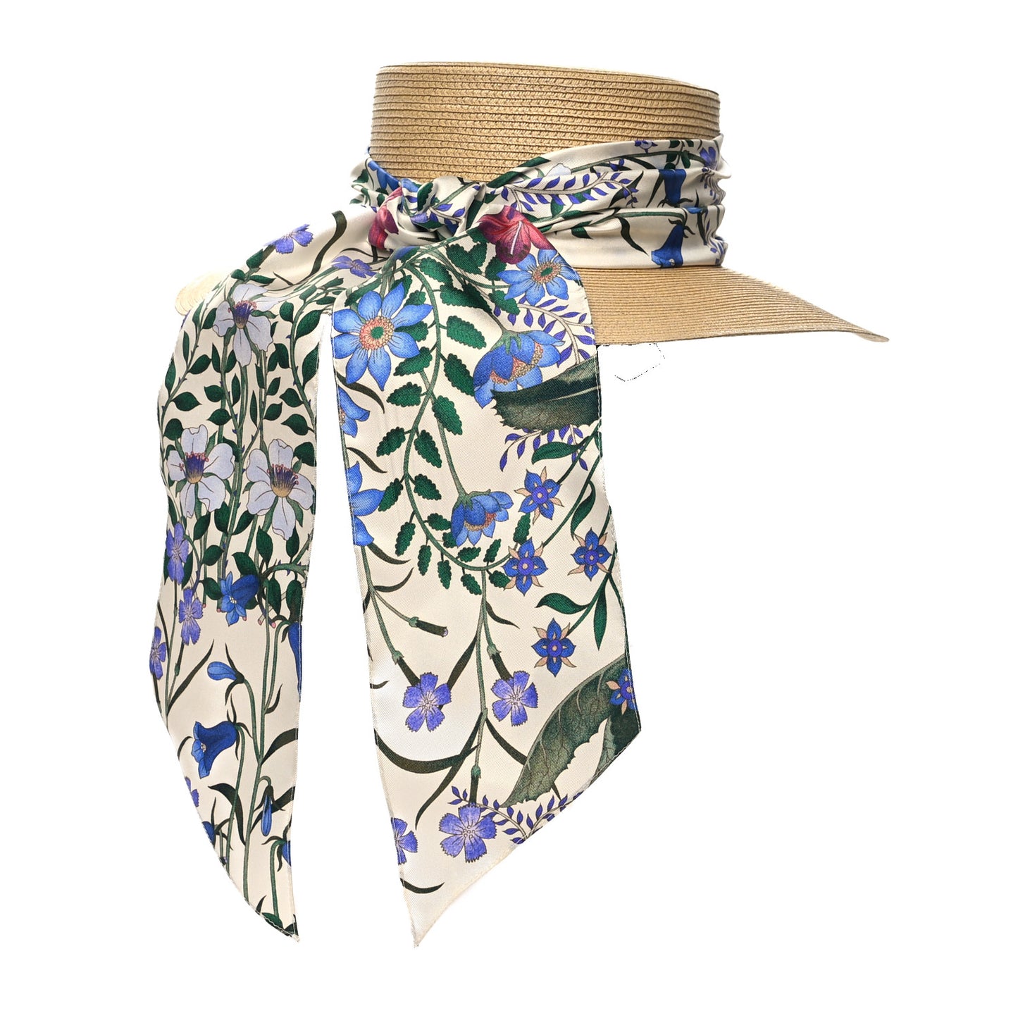 Woven Rope Straw New Flora Alba Hat M White