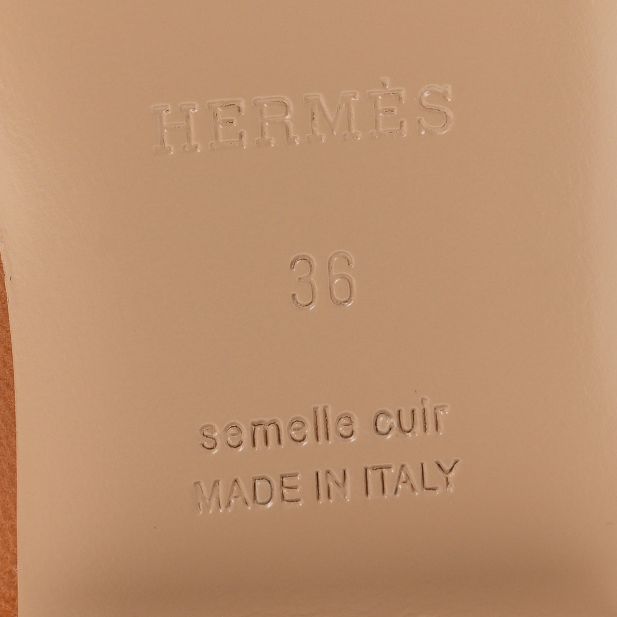 Hermes Calfskin Oz Mules 36 Naturel 7 of 10