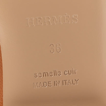 Hermes Calfskin Oz Mules 36 Naturel 7 of 10