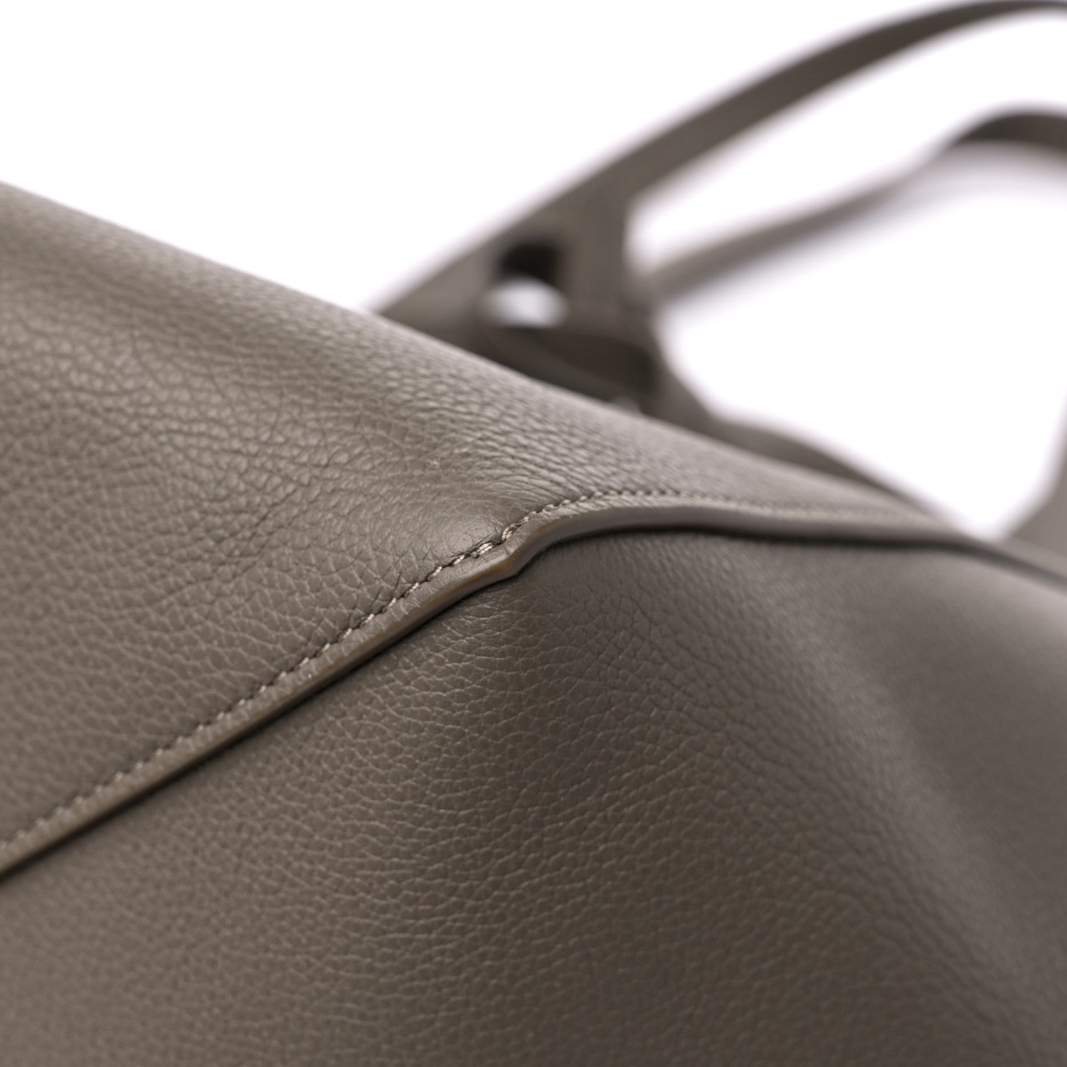 Celine Soft Grained Calfskin Small Belt Cabas Phantom Taupe 9 of 12