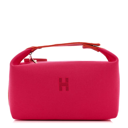 Hermes Canvas Large Bride-A-Brac Pouch Hibiscus 1 of 10