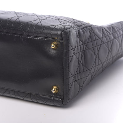 Christian Dior Lambskin Cannage Large Lady Dior Black 13 of 13