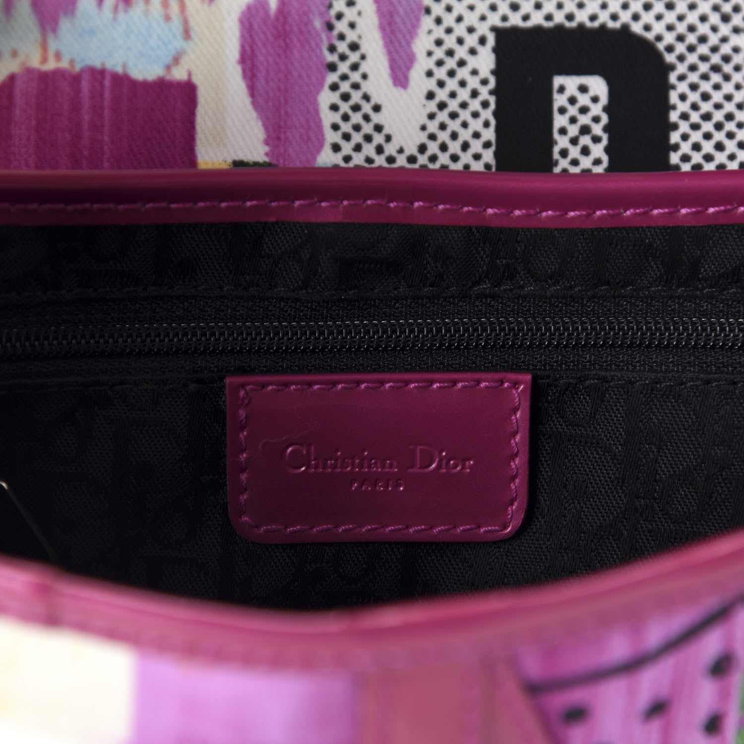 Christian Dior Canvas Filth Saddle Bag Multicolor 8 of 10