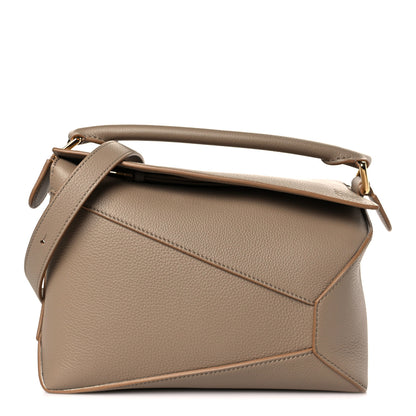 Loewe Grained Calfskin Small Puzzle Edge Bag Sand 1 of 8