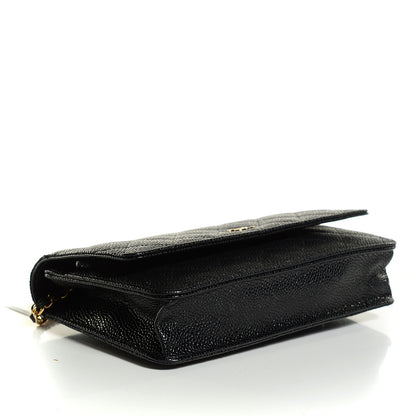 Chanel Caviar Quilted Wallet On Chain WOC Black 4 of 9