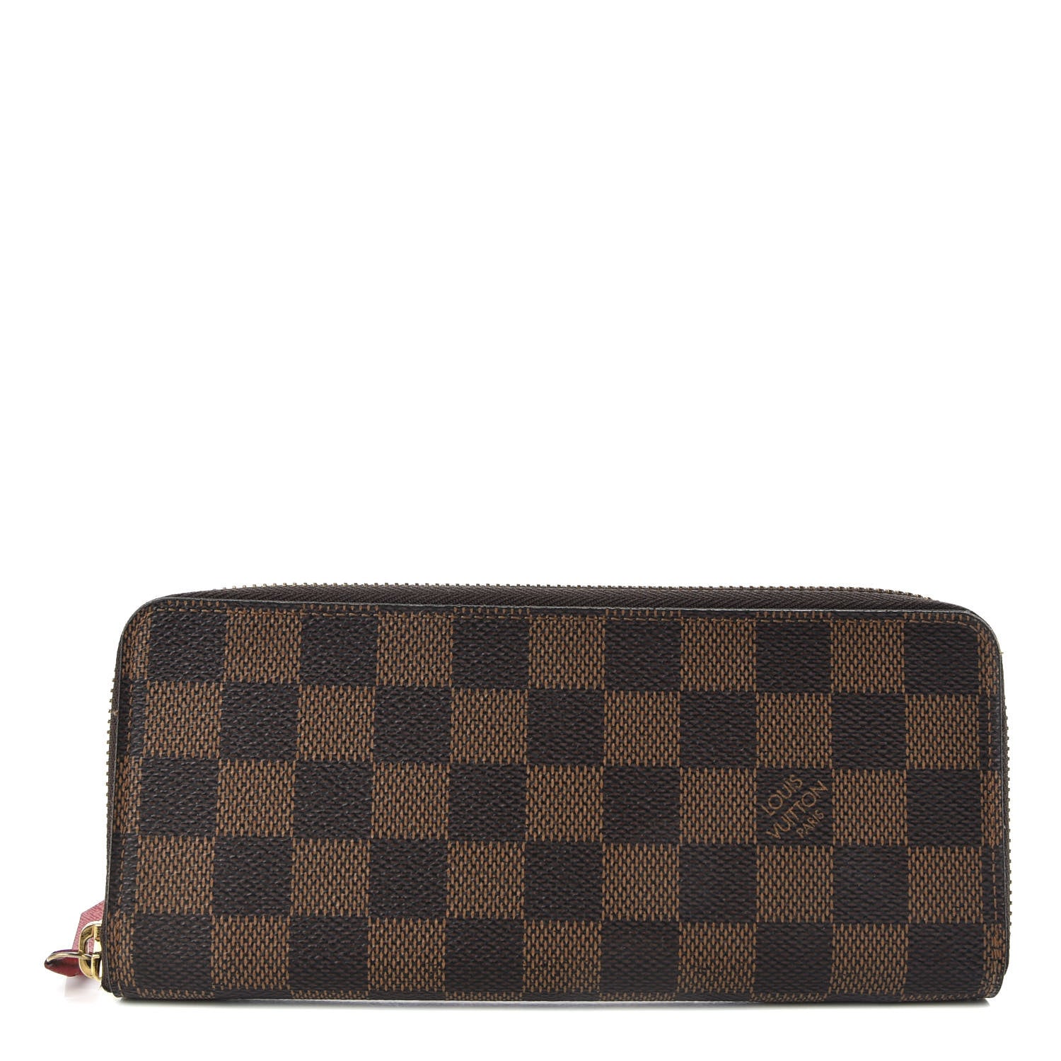 Louis Vuitton Damier Ebene Clemence Wallet Cherry 1 of 7