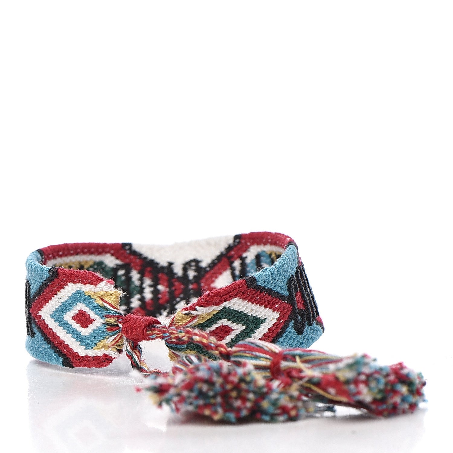 Christian Dior Woven Cotton J'Adior Friendship Bracelet White Multicolor 3 of 3