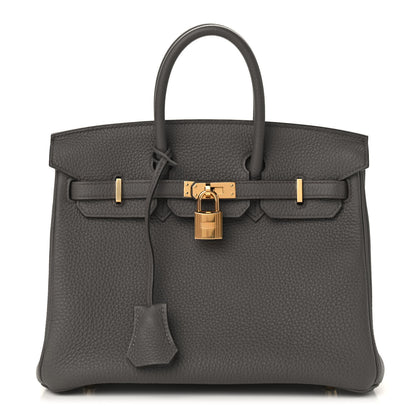 Hermes Togo Birkin 25 Etain 1 of 10