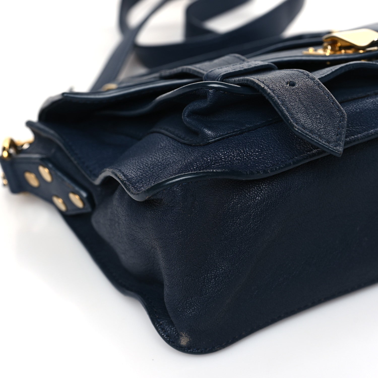 Proenza Schouler Lambskin Tiny PS1 Satchel Midnight 7 of 12