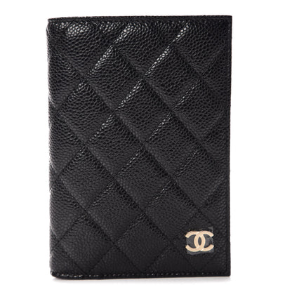 Chanel Caviar Quilted Passport Holder Black 1 of 10