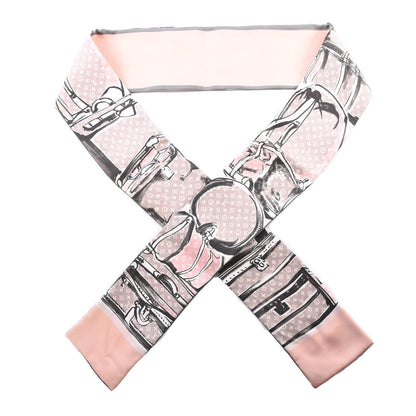 Louis Vuitton Silk Monogram Trunks Bandeau Rose Poudre 1 of 2