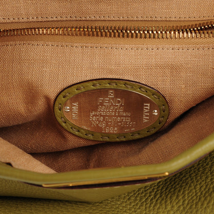 Fendi Cuoio Romano Selleria Large Peekaboo Iconic Satchel Muschio Moro 7 of 9