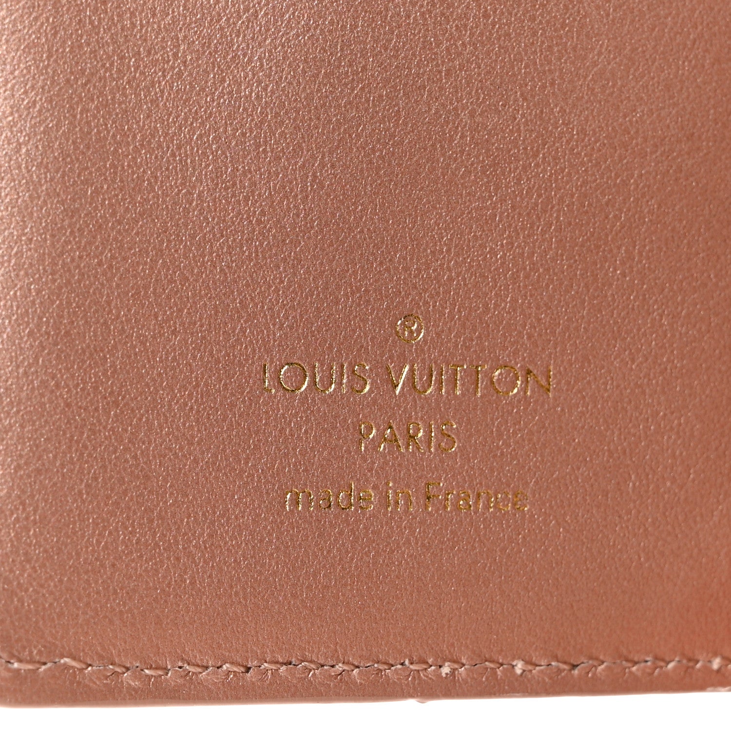 Louis Vuitton Metallic Lambskin Embossed Monogram Lou Coussin Wallet Rose Gold 6 of 6