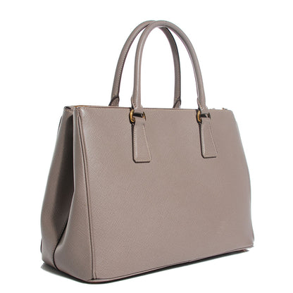 Prada Saffiano Lux Medium Double Zip Tote Argilla 3 of 12