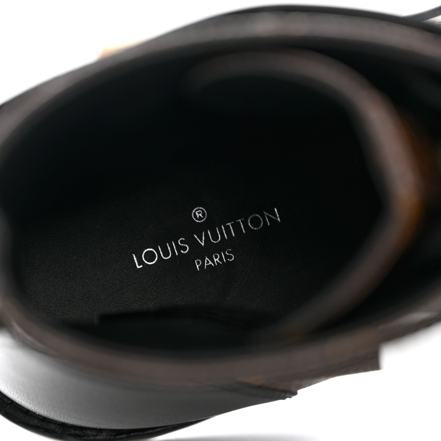 Louis Vuitton Monogram Calfskin Wonderland Flat Ranger Boots 35.5 Black 6 of 15