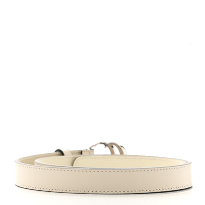 Gucci Calfskin Double G 20mm Belt 75 30 Mystic White 2 of 6