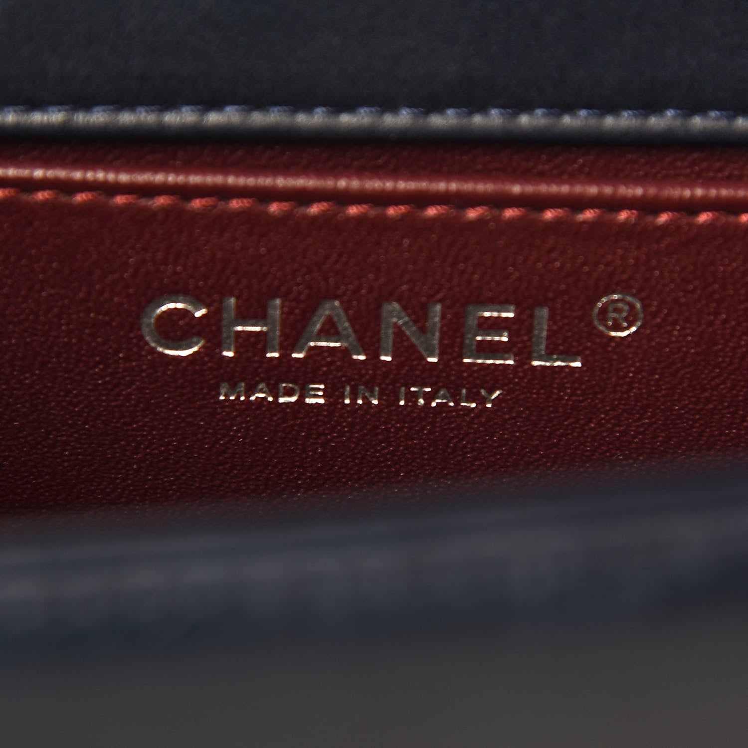 Chanel Calfskin Embossed Medium Paris Salzburg Boy Flap Navy 6 of 11