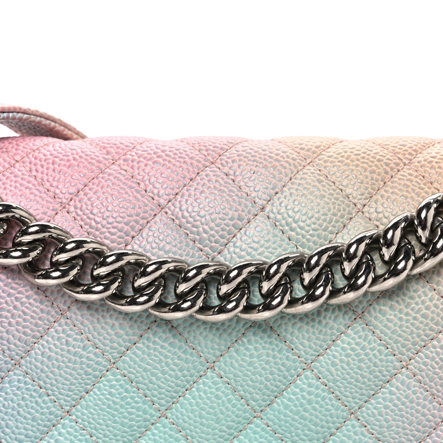 Chanel Caviar Quilted Medium Cuba Rainbow Boy Flap Multicolor 7 of 9