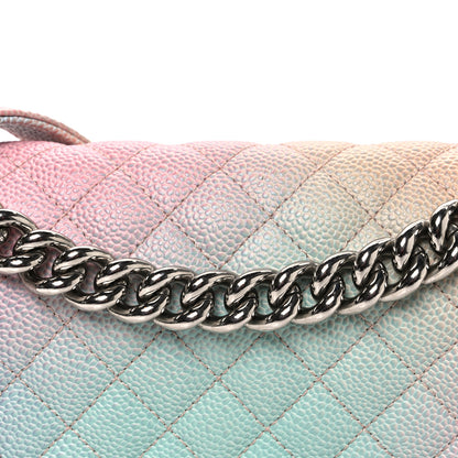 Chanel Caviar Quilted Medium Cuba Rainbow Boy Flap Multicolor 7 of 9