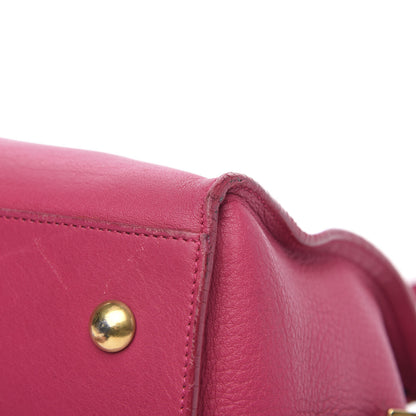 Saint Laurent Calfskin Small Classic Y Cabas Fuchsia 10 of 17