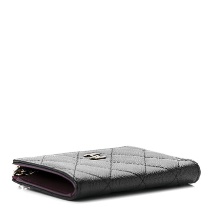 Chanel Caviar Quilted Zipped Key Holder Case Black 3 of 8