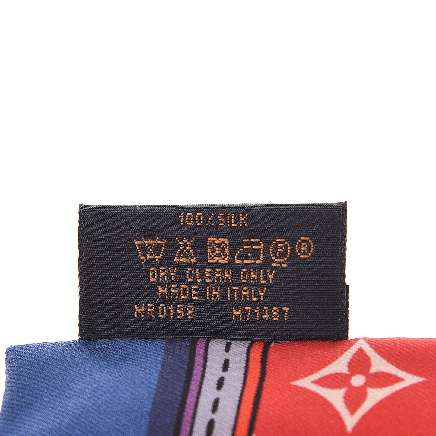 Silk Monogram Superstition Bandeau Black