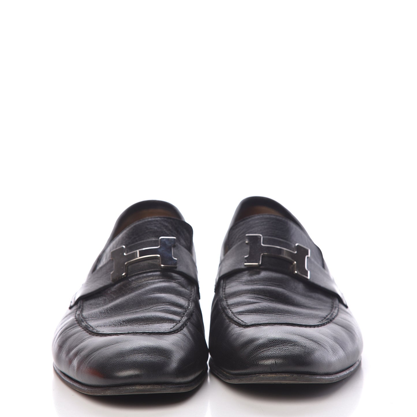 Goatskin Mens Paris Loafers 43 Black