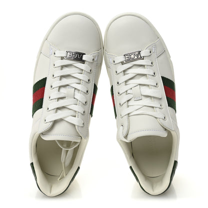 Gucci Ultralight Plume Calfskin Web Womens Ace Platform Sneakers 35.5 White 5 of 10