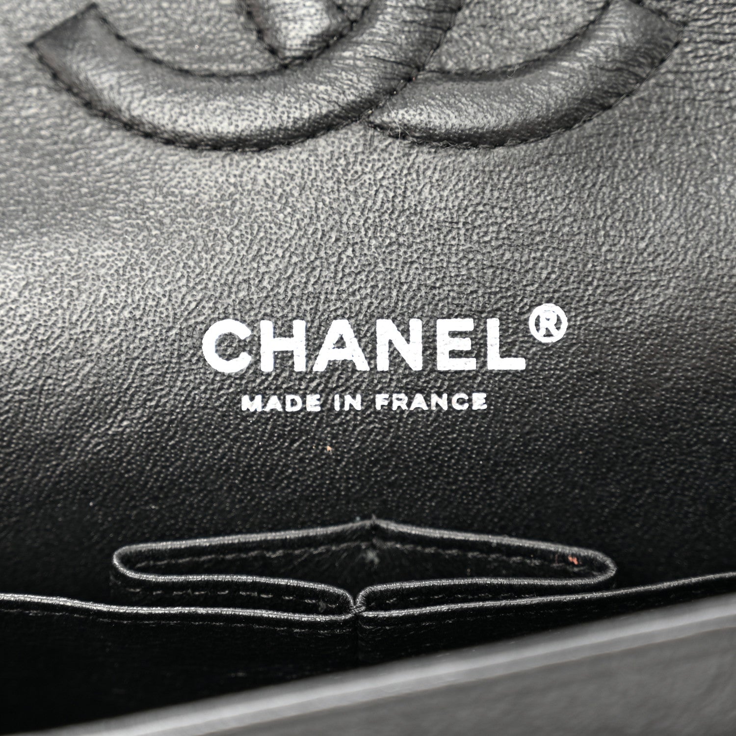 Chanel Crumpled Calfskin Quilted Medium Double Flap So Black 6 of 16