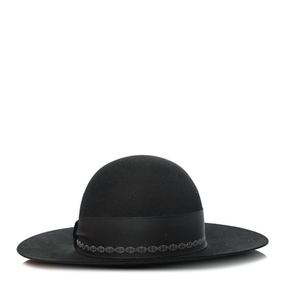 Hermes Felt Hat 57 Black 1 of 5