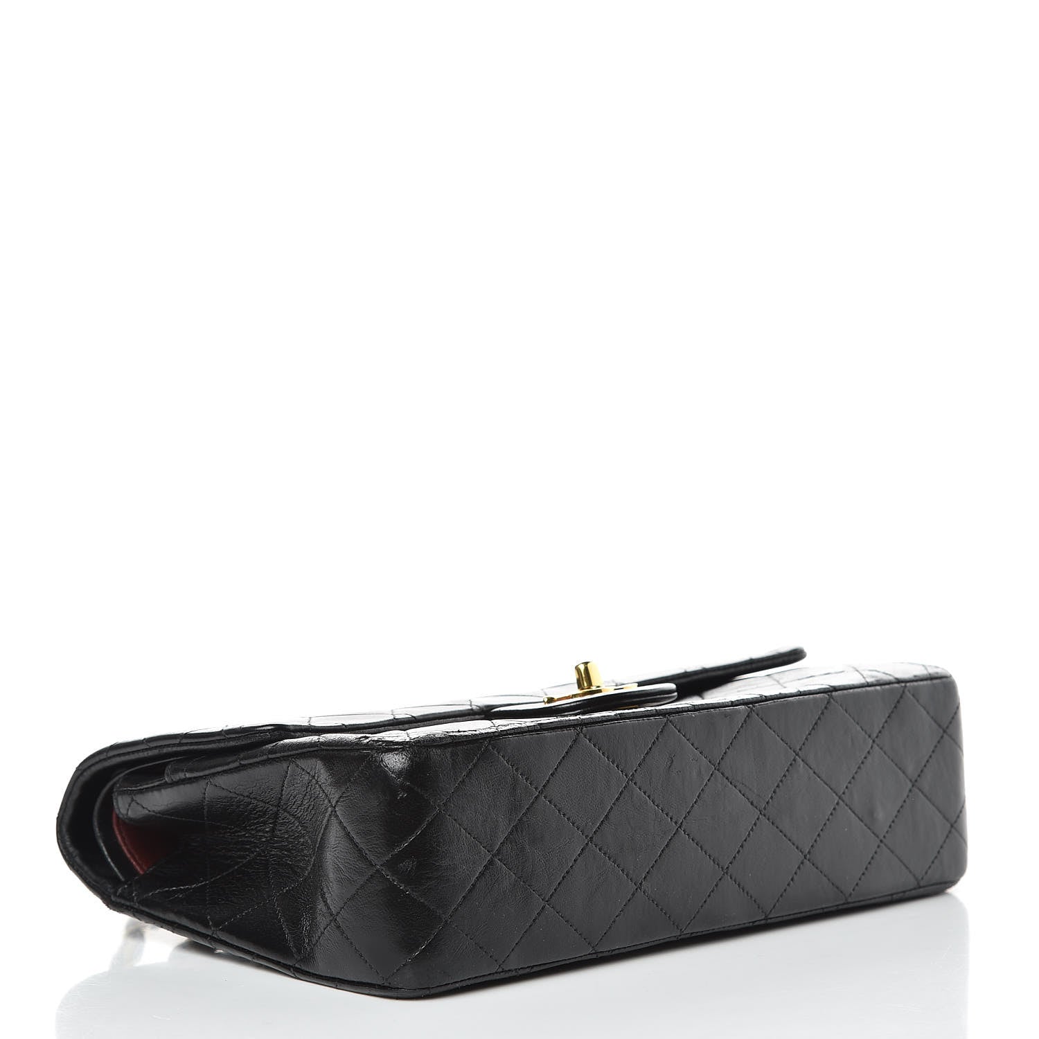 Chanel Lambskin Quilted Medium Double Flap Black 4 of 16