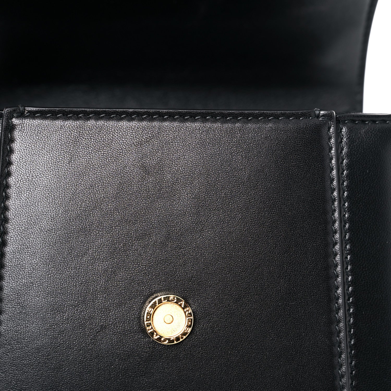 Bulgari Nappa Serpenti Forever Small Maxi Chain Top Handle Bag Black 14 of 15