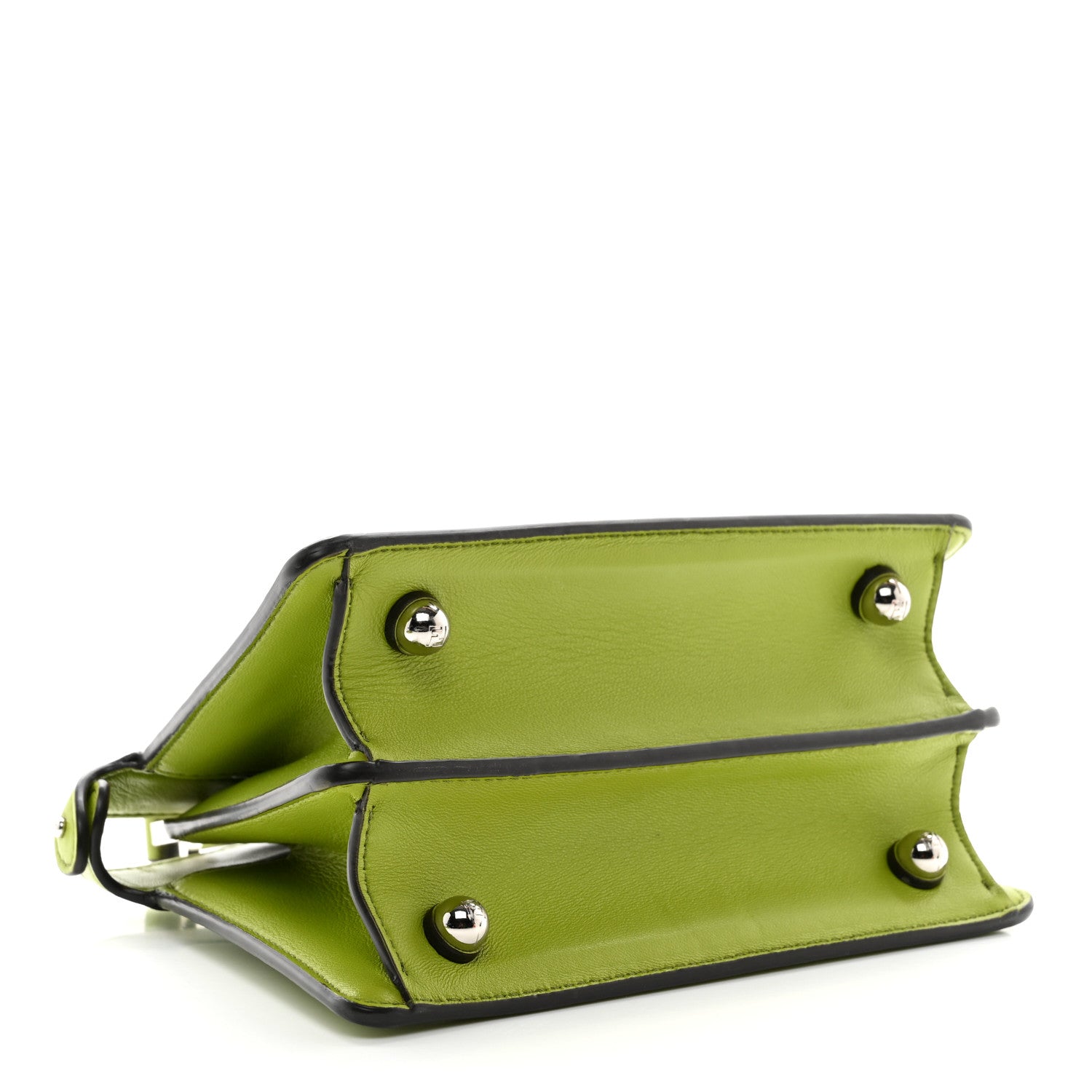 Fendi Shiny Nappa Petite Peekaboo I SEE U Satchel Wasabi 1520309
