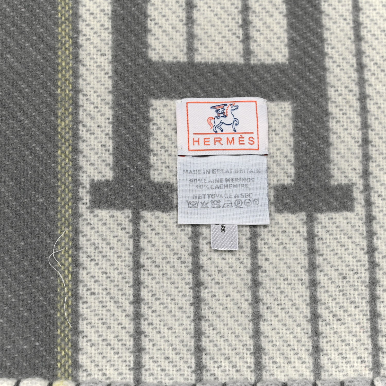 Hermes Wool Cashmere Avalon Passe-Passe Blanket 3 of 3
