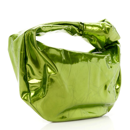 Bottega Veneta Metallic Crushed Calfskin Mini Jodie Chlorophyll 3 of 11