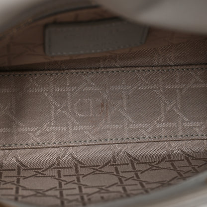 Christian Dior Metallic Lambskin Cannage Mini Lady Dior Grey 10 of 16