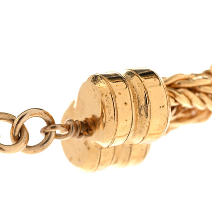 Chanel Pearl Bead Crystal CC Necklace Gold 7 of 8