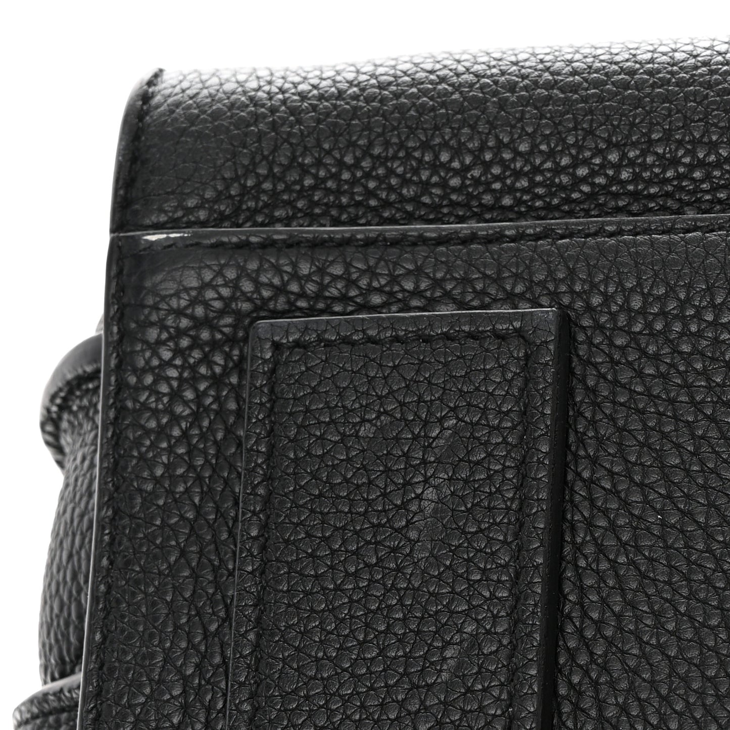 Grained Calfskin Small Supple Sac De Jour Black