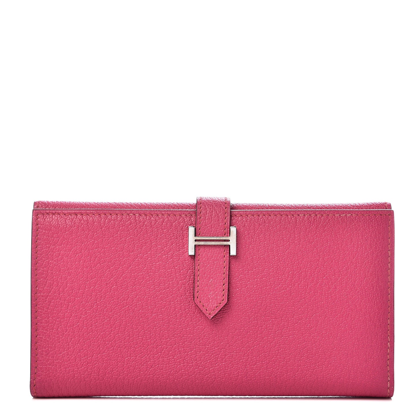 Chevre Mysore Tri-Fold Bearn Wallet Rose Shocking