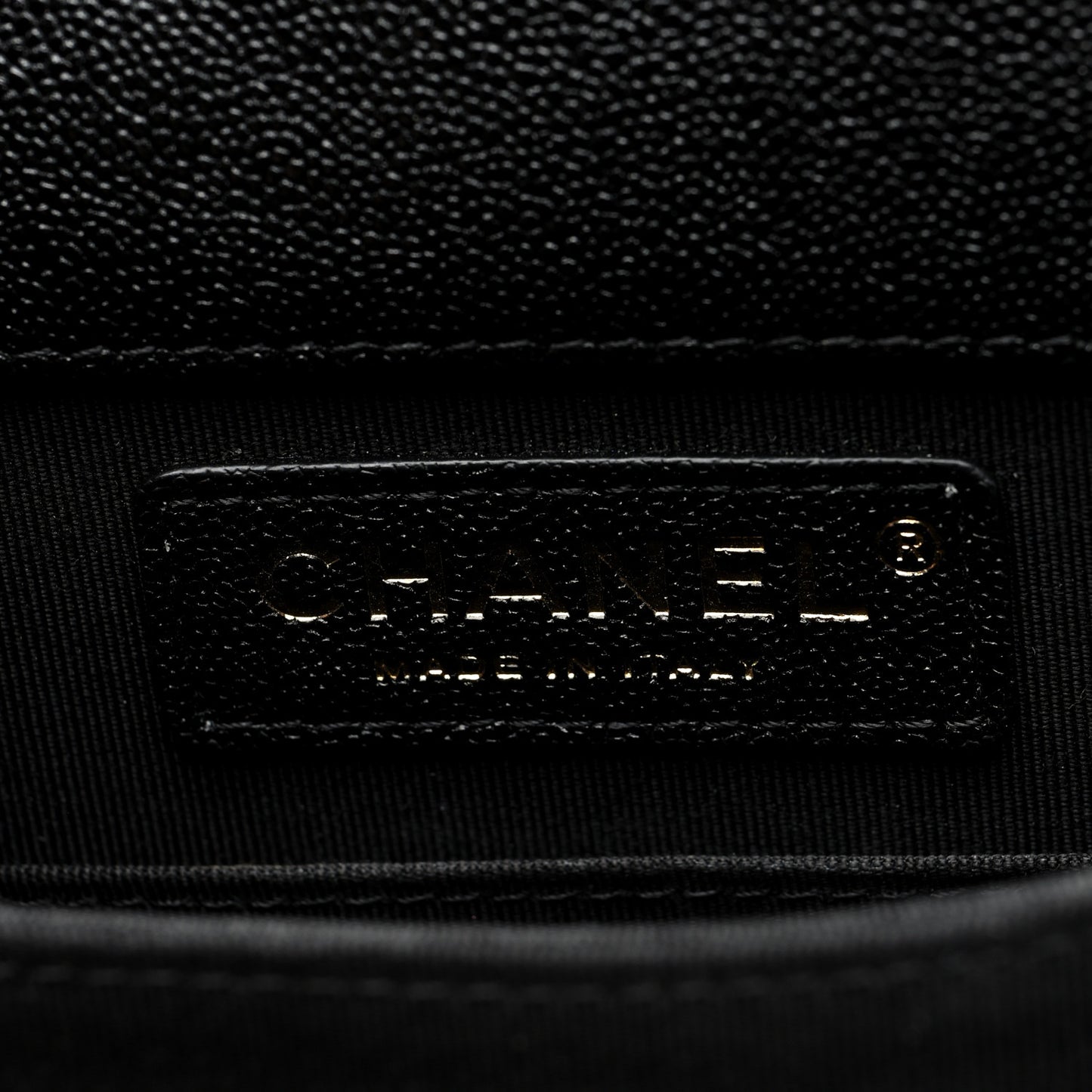 Caviar Quilted North South Boy Flap Black