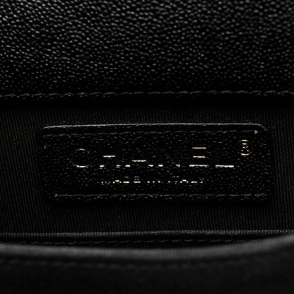 Chanel Caviar Quilted North South Boy Flap Black 6 of 10