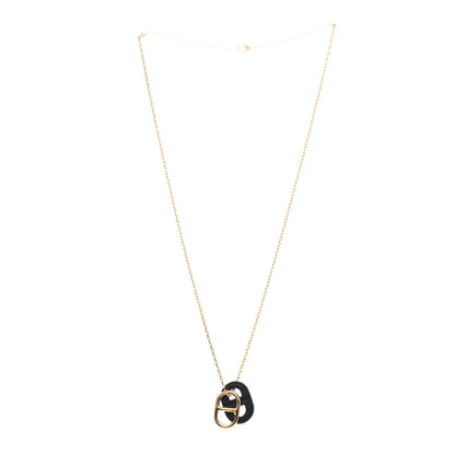 Hermes Swift O'Maillon Pendant Necklace Black 3 of 4